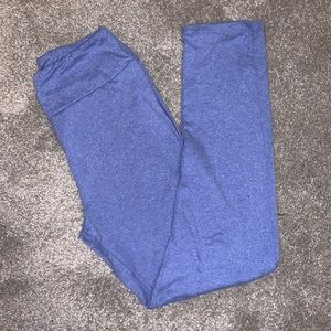 Lularoe Heather Blue Leggings